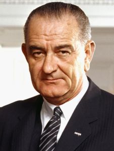 LBJ during his term as President of the United States succeeding J. F Kennedy. 