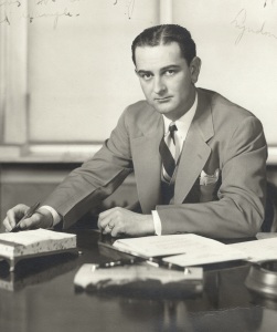A picture of LBJ in about 1938, as a young Congressman. This was the time of what came to be called "Operation Texas", getting many Jews out of Europe ahead of Hitler and the concentration camps. 